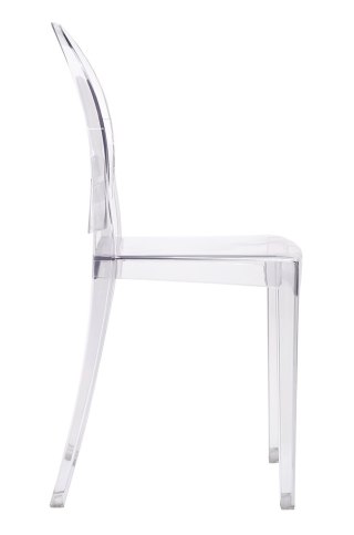Krzesło nowoczesne transparentne z poliwęglanu Ghost