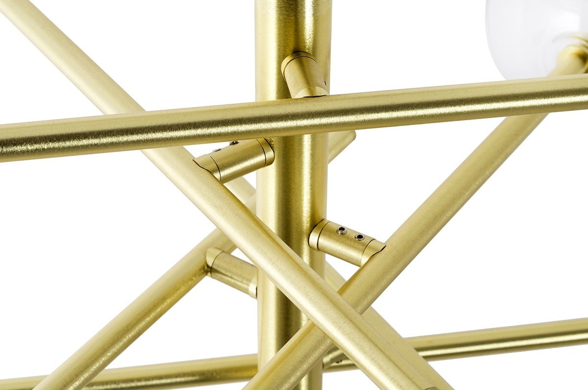 Lampa wisząca ASTRO złota - aluminium, szkło