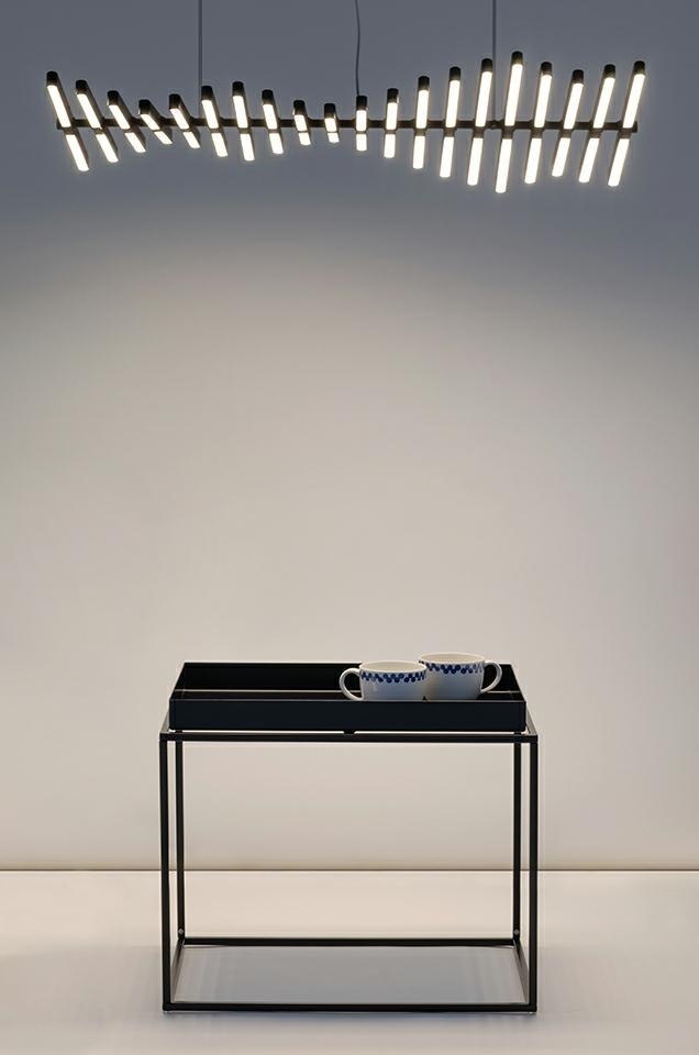 Lampa wisząca PIANO 20 czarna - LED, aluminium