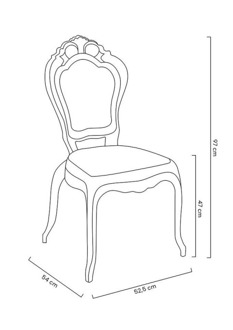 Krzesło KINGA transparentne - poliwęglan