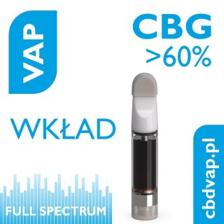 Aerozolowy wkład do aromaterapii z CBG 60% pojemność 1ml